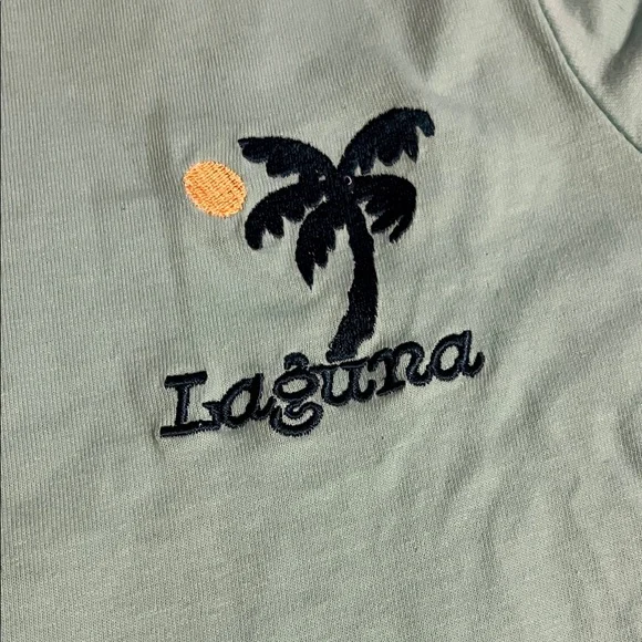 Izod Men's Teal Short Sleeve Tee - Picture 4 of 4